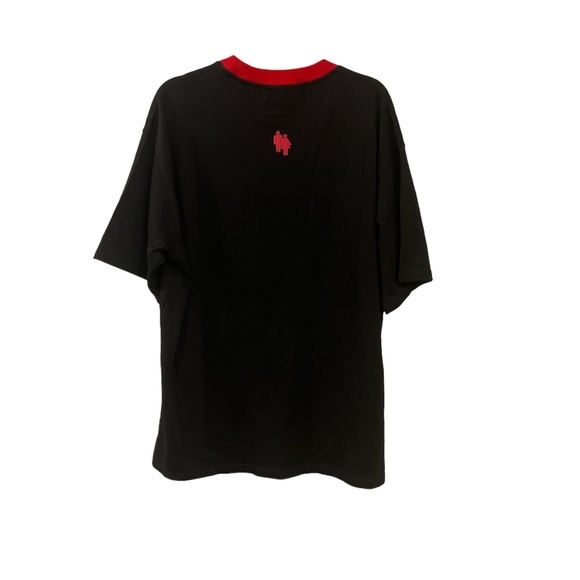 Homme + Femme Logo T-shirt Size L Black/Red NWOT - Picture 2 of 4